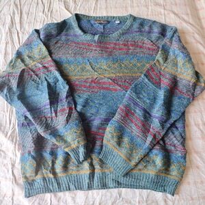 VTG Piattelli Multicolor Patterned Men's Sweater